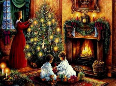 Natale in epoca Vittoriana, addobboa dell'albero